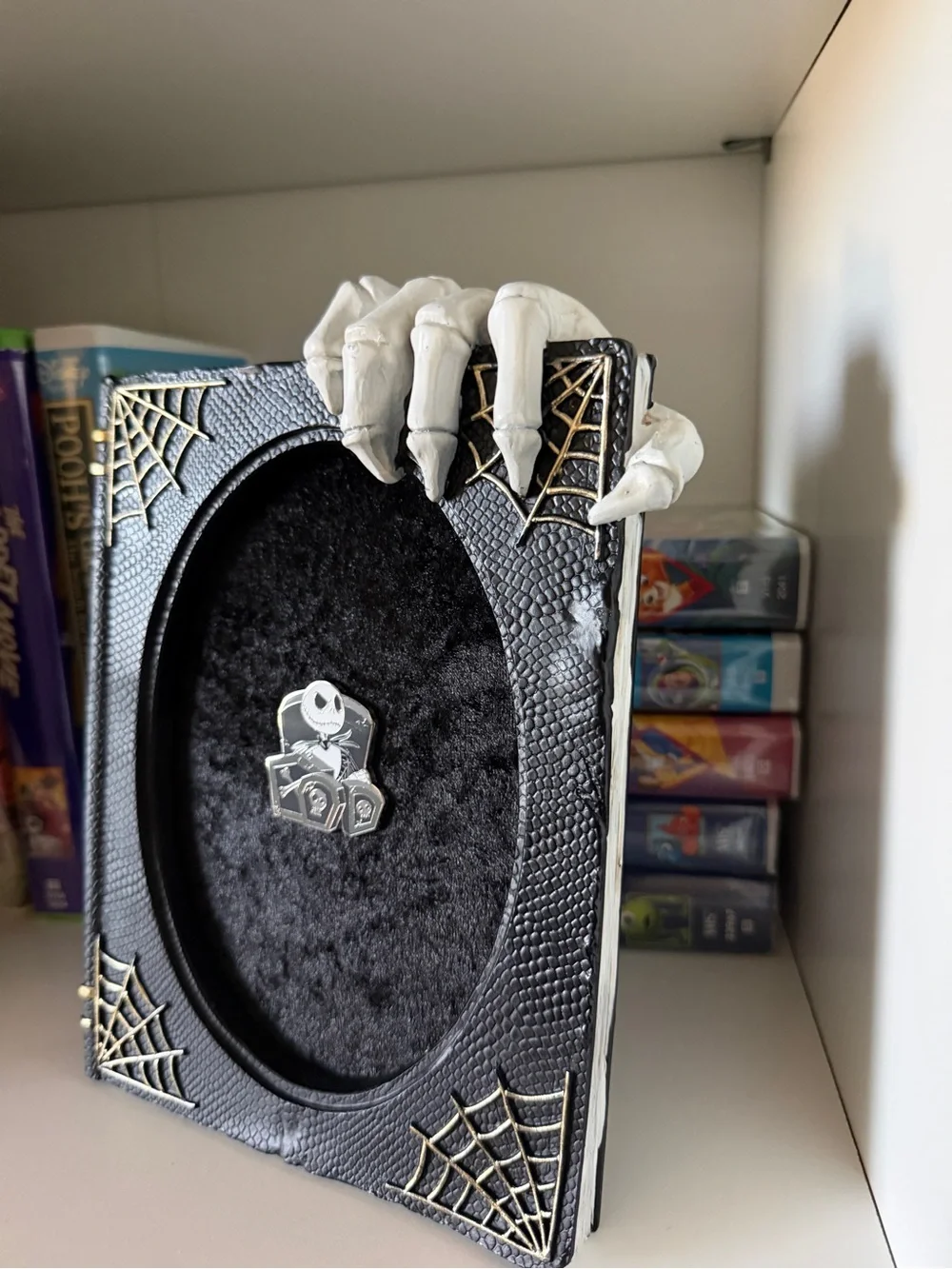Halloween Skeleton Hand/ Book Decorative Frame Pin Board